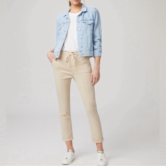 Paige Christy Pant Vintage Warm Sand Chino Jogger size 27 - Picture 1 of 14